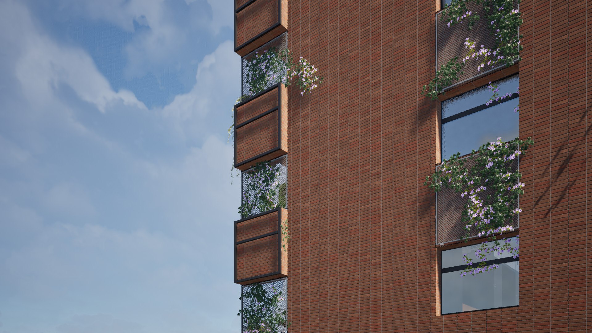 Render, facade detail