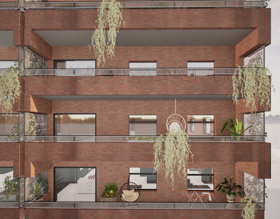 Render, balconies