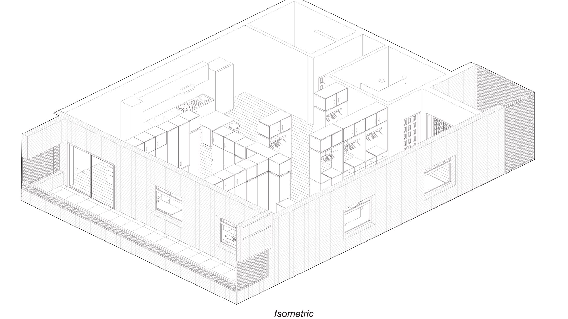 Isometric, cutaway